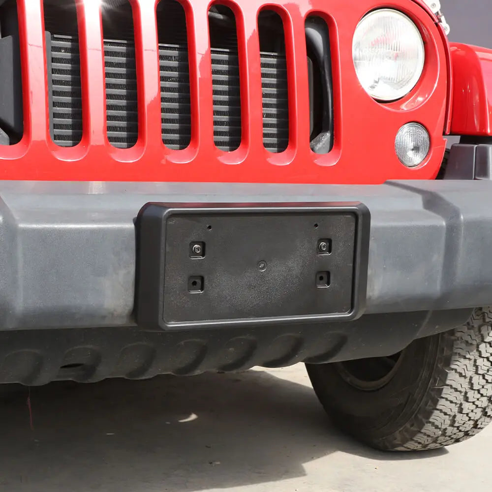 For 2013-2018 Jeep JK JKU Front License Plate Mounting Bracket ABS