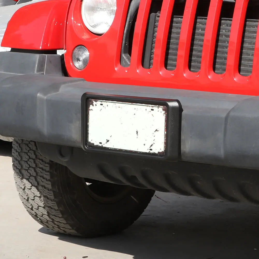 For 2013-2018 Jeep JK JKU Front License Plate Mounting Bracket ABS