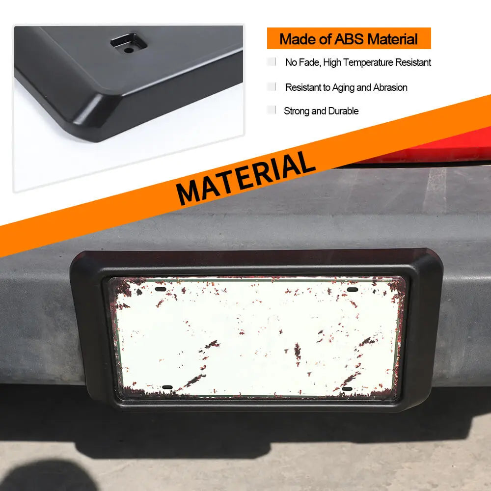 For 2013-2018 Jeep JK JKU Front License Plate Mounting Bracket ABS