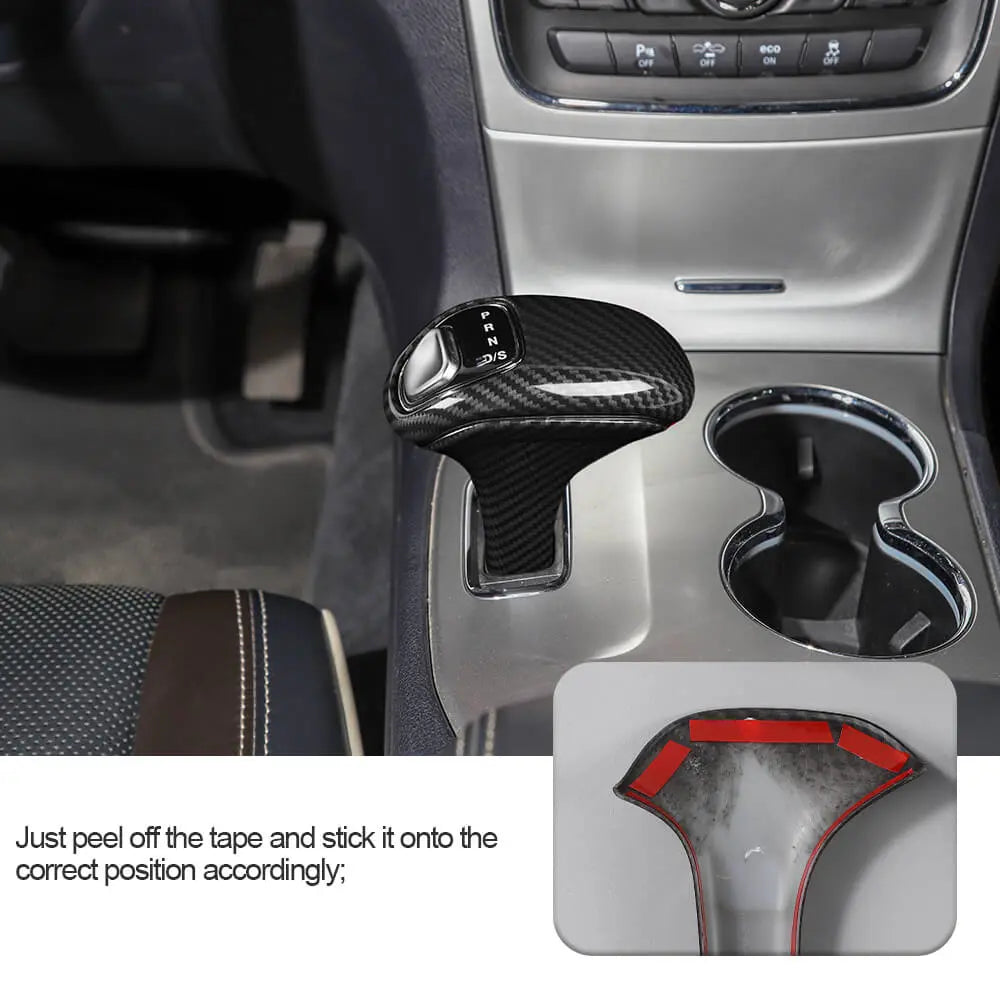 For 2014-2015 Jeep Grand Cherokee WK2 Gear Shift Knob Head Cover Trim Bezel
