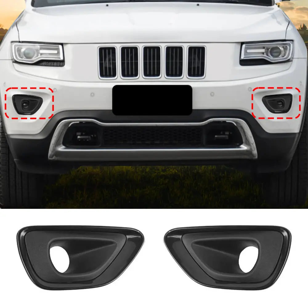 For 2014-2016 Jeep Grand Cherokee WK2 Original car Front Fog Light Lamp Cover Trim--Original Accessories