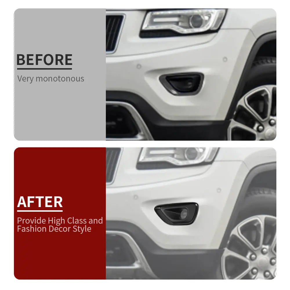 For 2014-2016 Jeep Grand Cherokee WK2 Original car Front Fog Light Lamp Cover Trim--Original Accessories