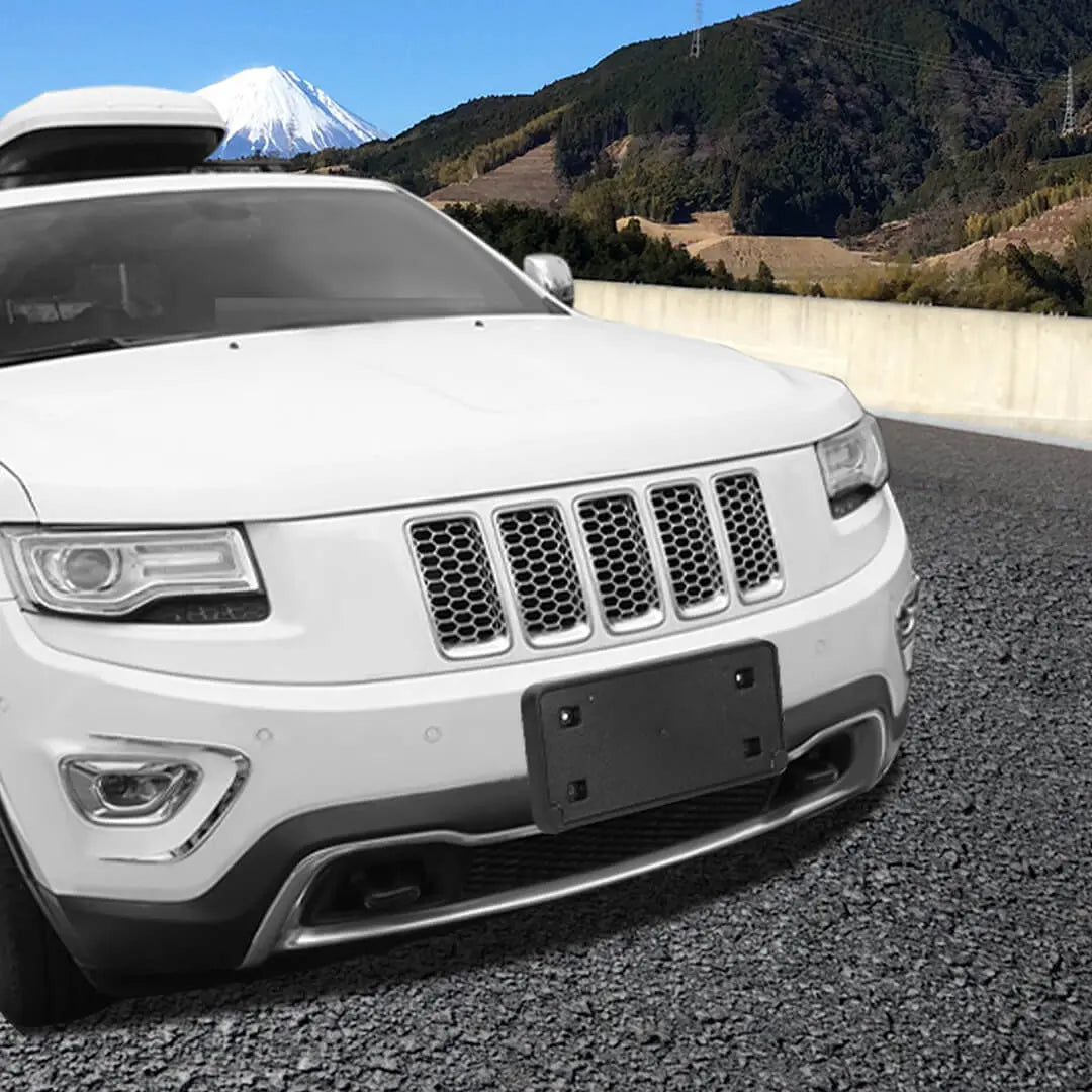 For 2014-2016 Jeep Grand Cherokee WK2 Car Front Bumper License Plate Bracket Holder