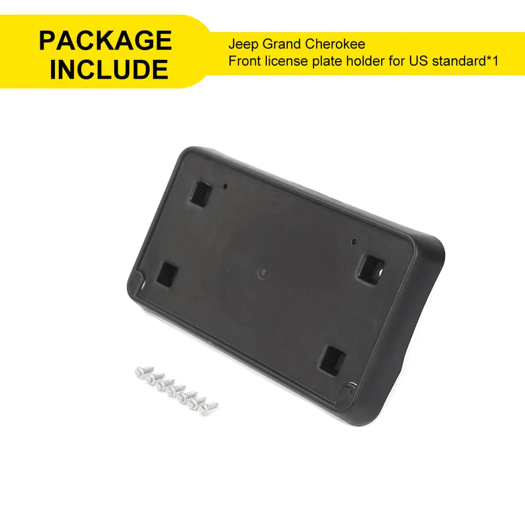 For 2014-2016 Jeep Grand Cherokee WK2 Car Front Bumper License Plate Bracket Holder