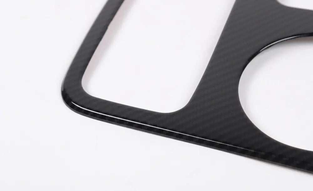 For 2014-2016 Jeep Grand Cherokee WK2 Center Gear Shift Panel Cover Trim Soft Carbon Fiber