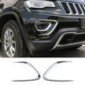 For 2014-2016 Jeep Grand Cherokee WK2 Exterior Front Fog Light Strip Bezels Trim