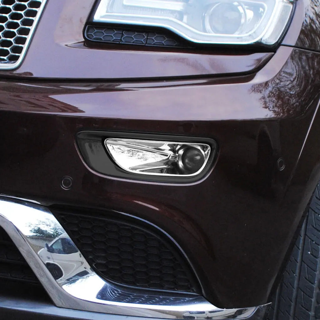 For 2014-2016 Jeep Grand Cherokee WK2 Front Fog Light Cover Lamp Bezel Trim (2 pcs)