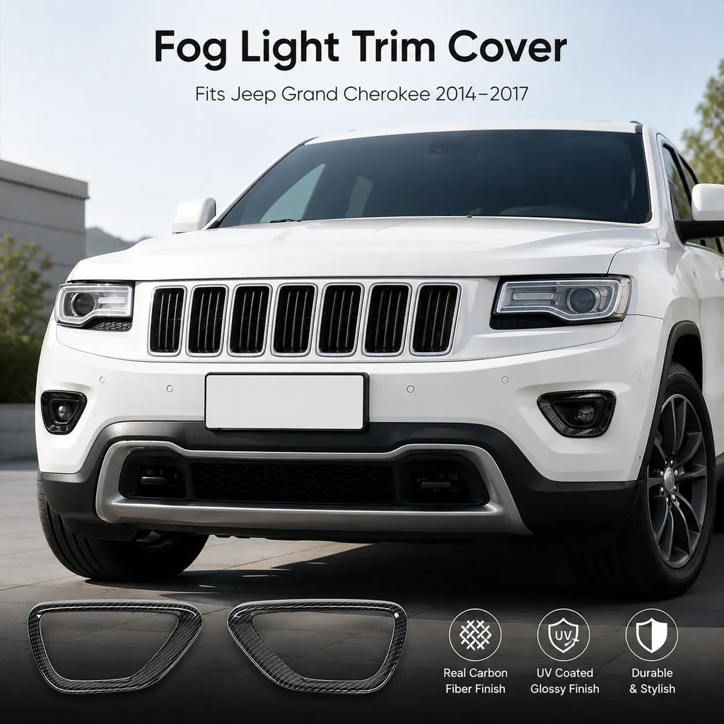 For 2014-2016 Jeep Grand Cherokee WK2 Front Fog Light Trim Lamp Bezel