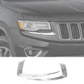 For 2014-2016 Jeep Grand Cherokee WK2 Front Headlight Light Molding Eyebrow Trim