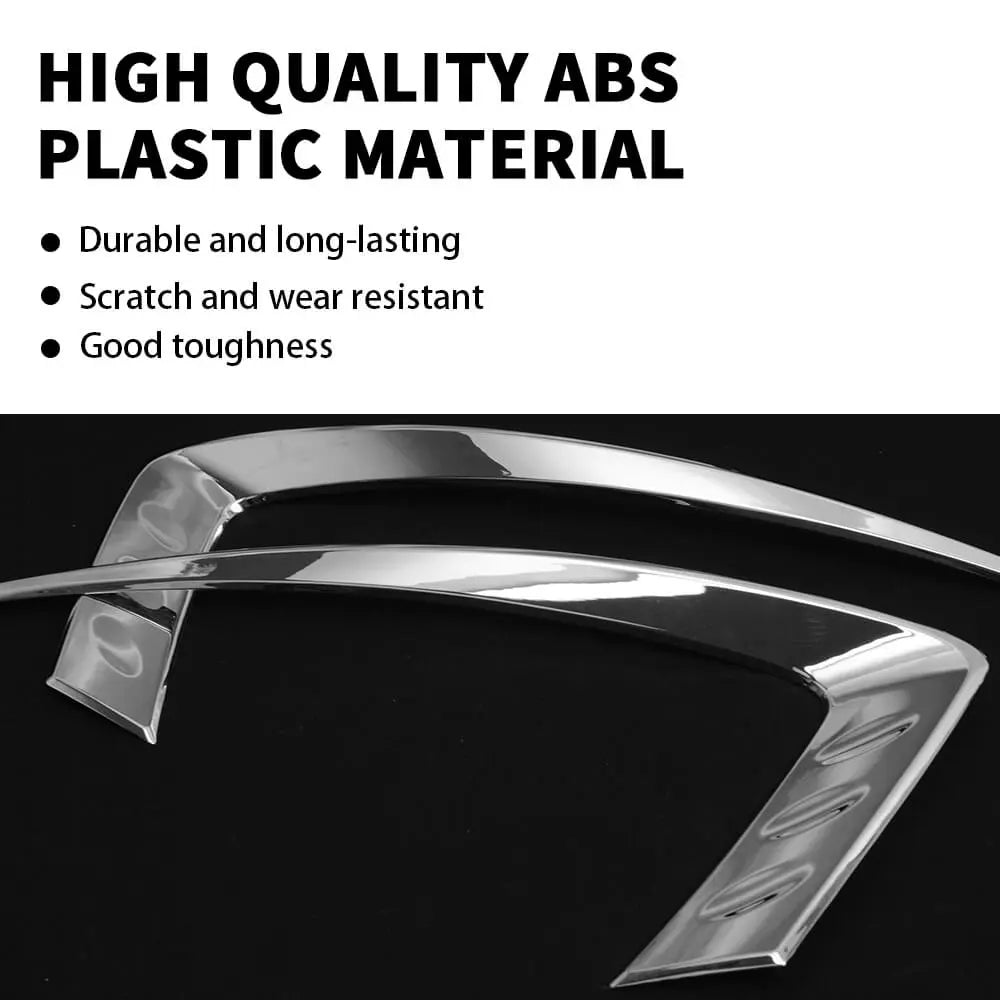 For 2014-2016 Jeep Grand Cherokee WK2 Front Headlight Light Molding Eyebrow Trim
