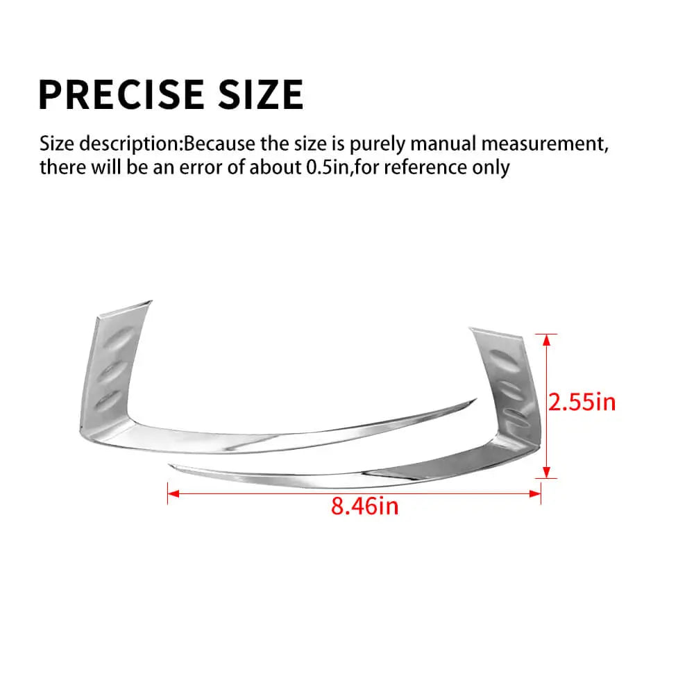 For 2014-2016 Jeep Grand Cherokee WK2 Front Headlight Light Molding Eyebrow Trim