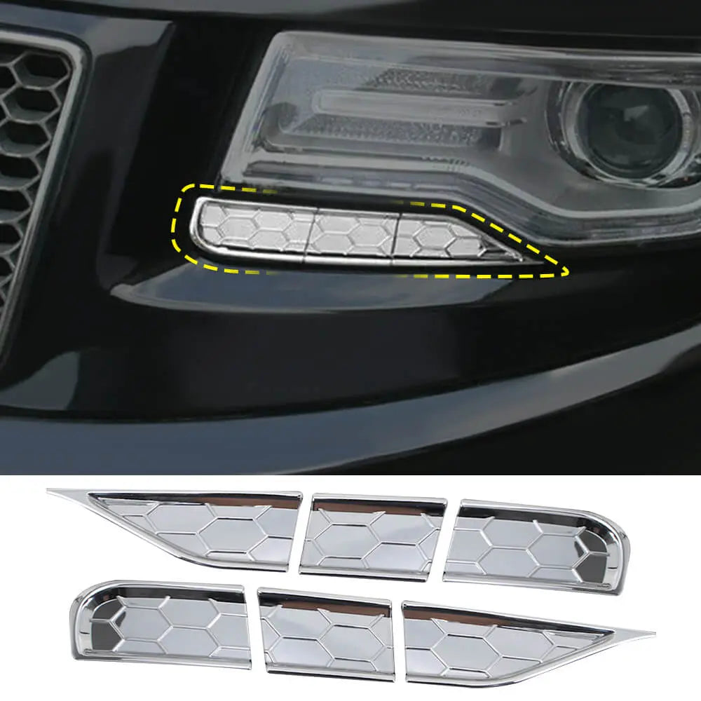 For 2014-2016 Jeep Grand Cherokee WK2 Headlight Cleaning Cover Trim Bezels