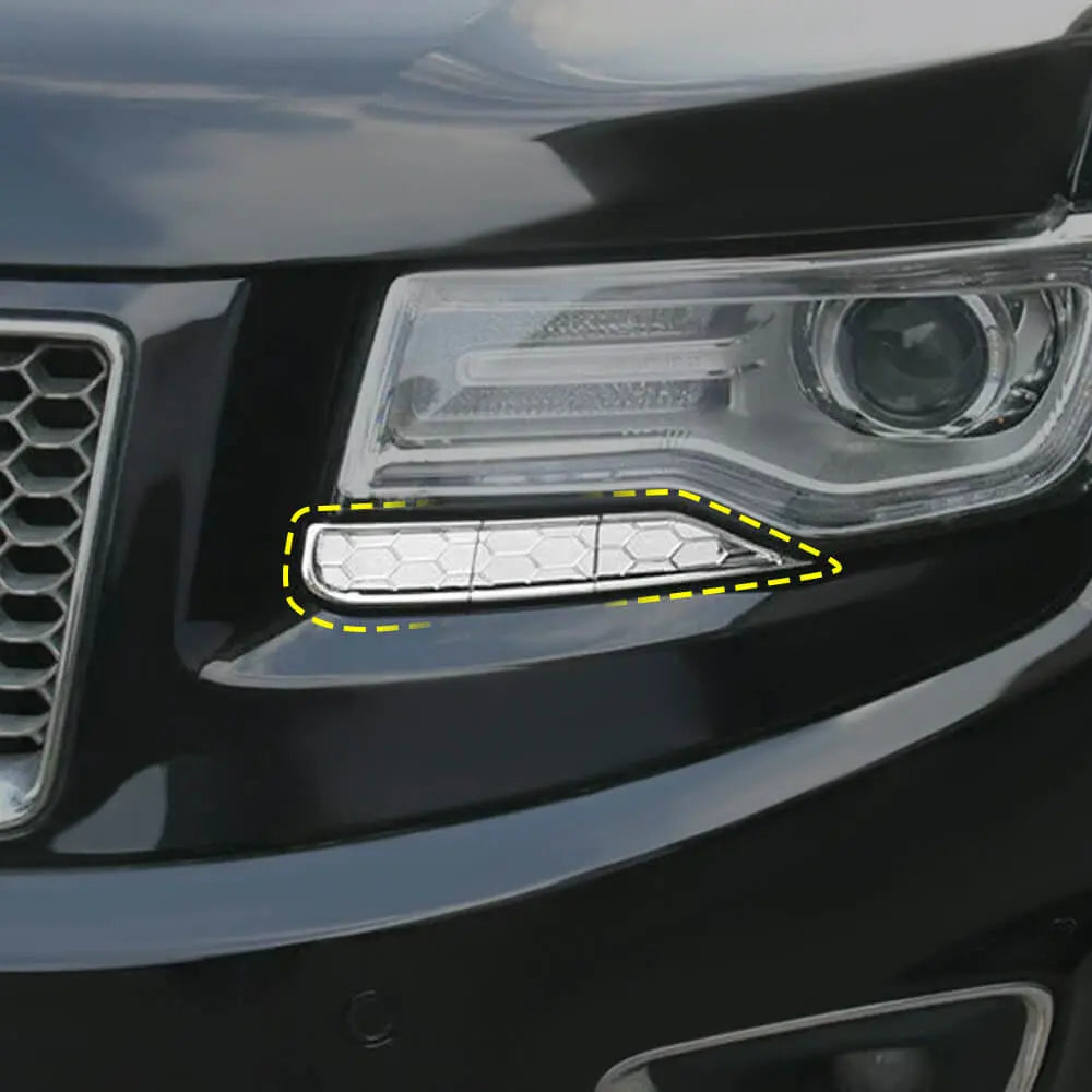 For 2014-2016 Jeep Grand Cherokee WK2 Headlight Cleaning Cover Trim Bezels