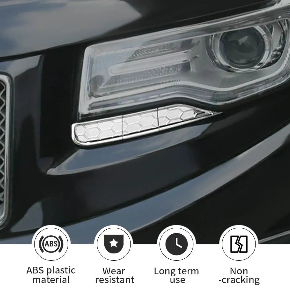 For 2014-2016 Jeep Grand Cherokee WK2 Headlight Cleaning Cover Trim Bezels