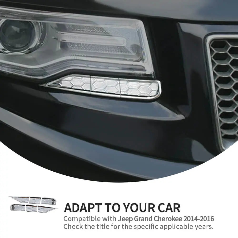 For 2014-2016 Jeep Grand Cherokee WK2 Headlight Cleaning Cover Trim Bezels