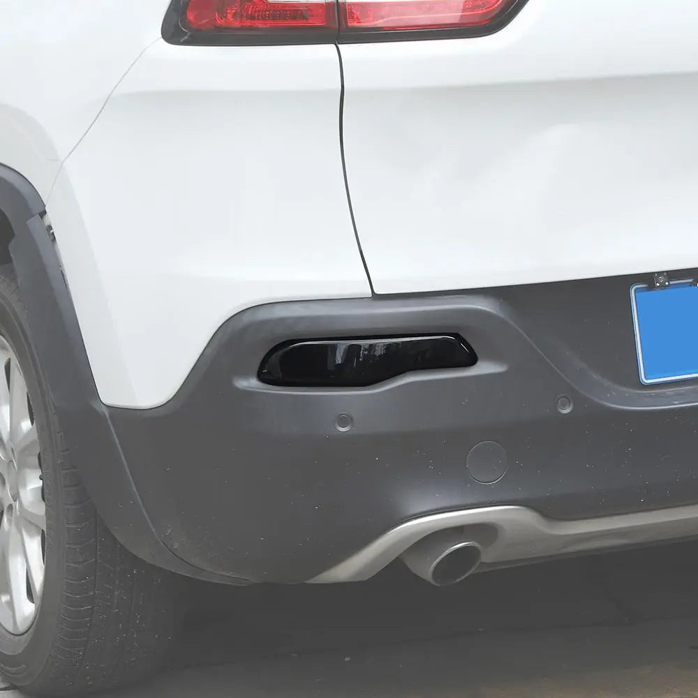 For 2014-2017 Jeep Cherokee Rear Fog Lamp Cover Decors  Blackened