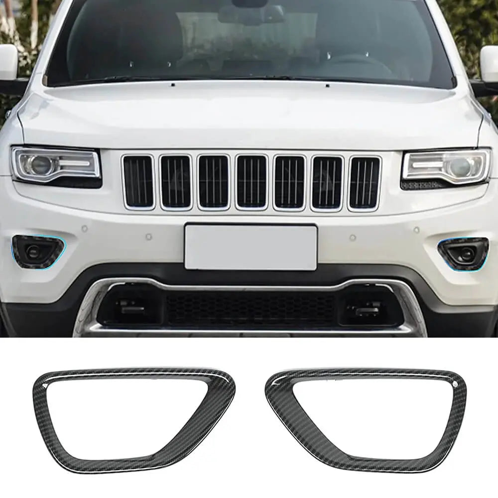 For 2014-2016 Jeep Grand Cherokee WK2 Front Fog Light Trim Lamp Bezel