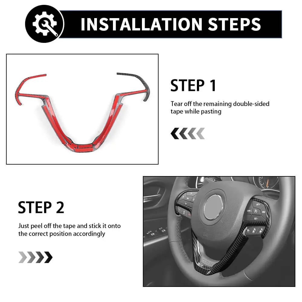 For 2014-2018 Jeep Cherokee 17 x Inner Center Console & Door Trim Kit