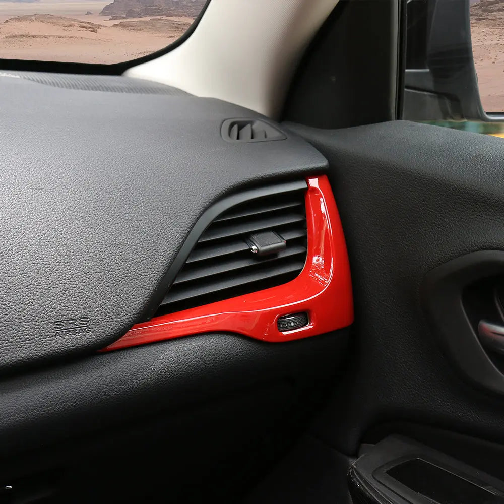 For 2014-2018 Jeep Cherokee Car Dashboard Left & Right Air Conditioning Vent Trim Cover