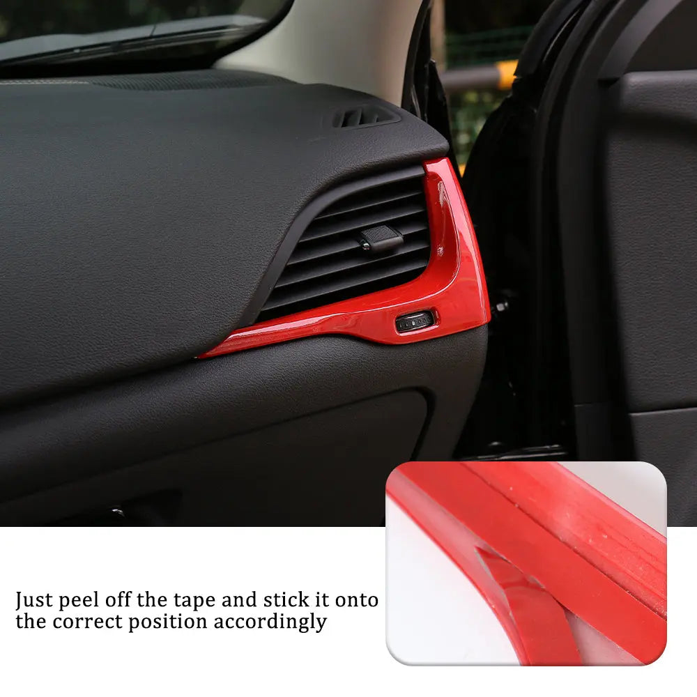 For 2014-2018 Jeep Cherokee Car Dashboard Left & Right Air Conditioning Vent Trim Cover
