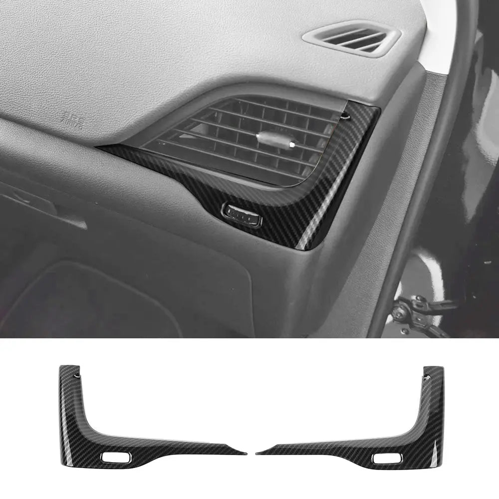 For 2014-2018 Jeep Cherokee Car Dashboard Left & Right Air Conditioning Vent Trim Cover
