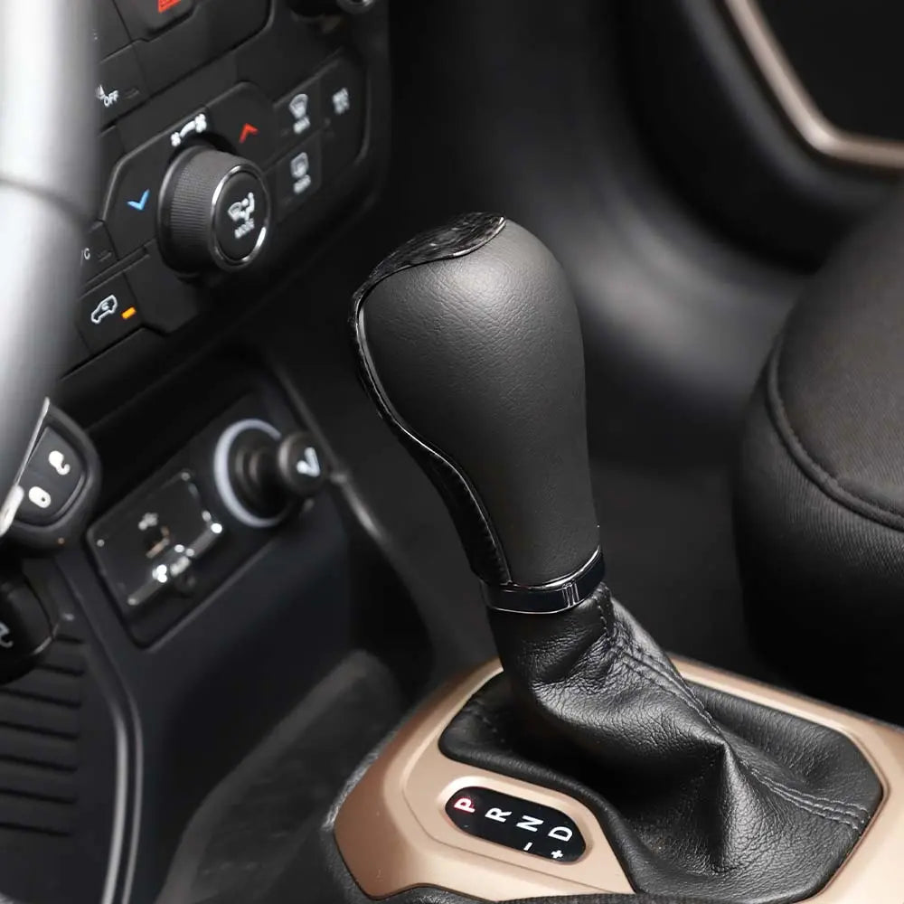 For 2014-2018 Jeep Cherokee Car Gear Shift Knob Handle Trim Cover