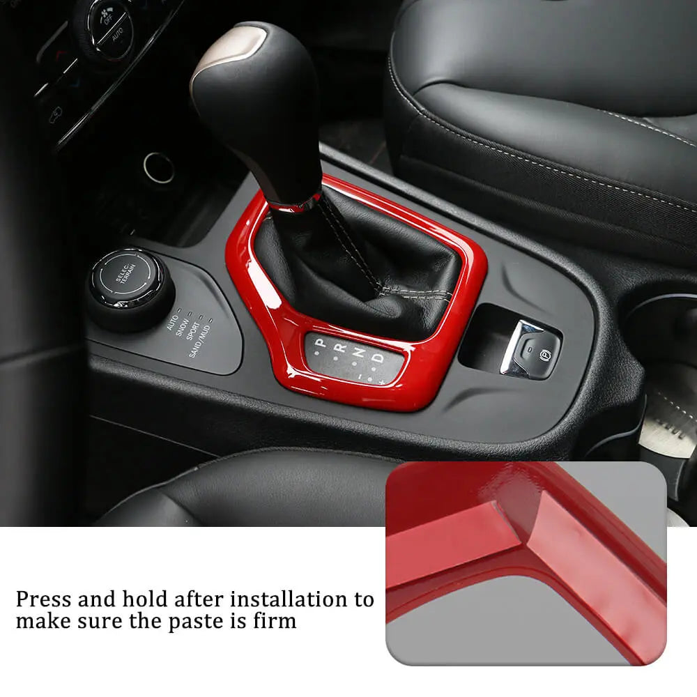 For 2014-2018 Jeep Cherokee Center Console Gear Shift Frame Trim