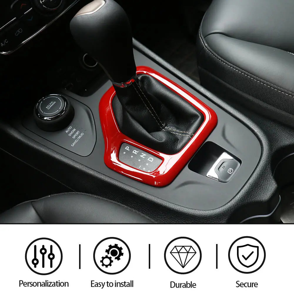 For 2014-2018 Jeep Cherokee Center Console Gear Shift Frame Trim
