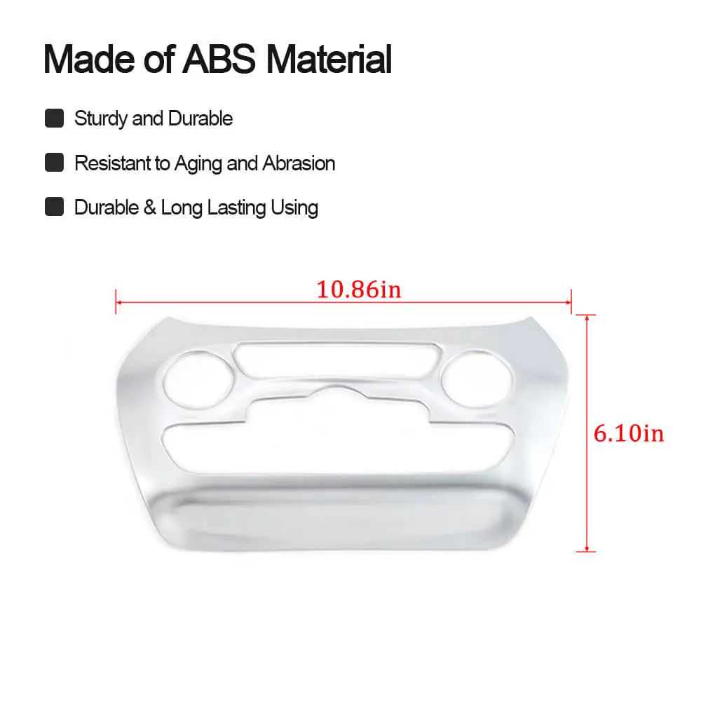 For 2014-2018 Jeep Cherokee Central Air Conditioner Switch Panel Trim Cover Silver