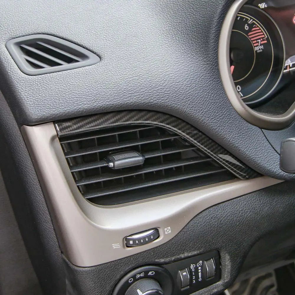 For 2014-2018 Jeep Cherokee Interior Dashboard Air Vent Outlet Trim