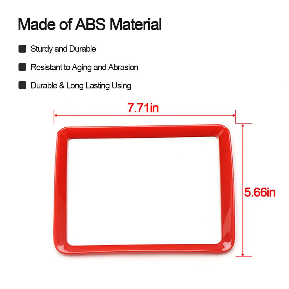 For 2014-2018 Jeep Cherokee Interior Navigation GPS Touch Screen Panel Frame Trim