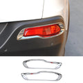 For 2014-2018 Jeep Cherokee Rear Bumper Fog lamp Light Bezels Trim Chrome
