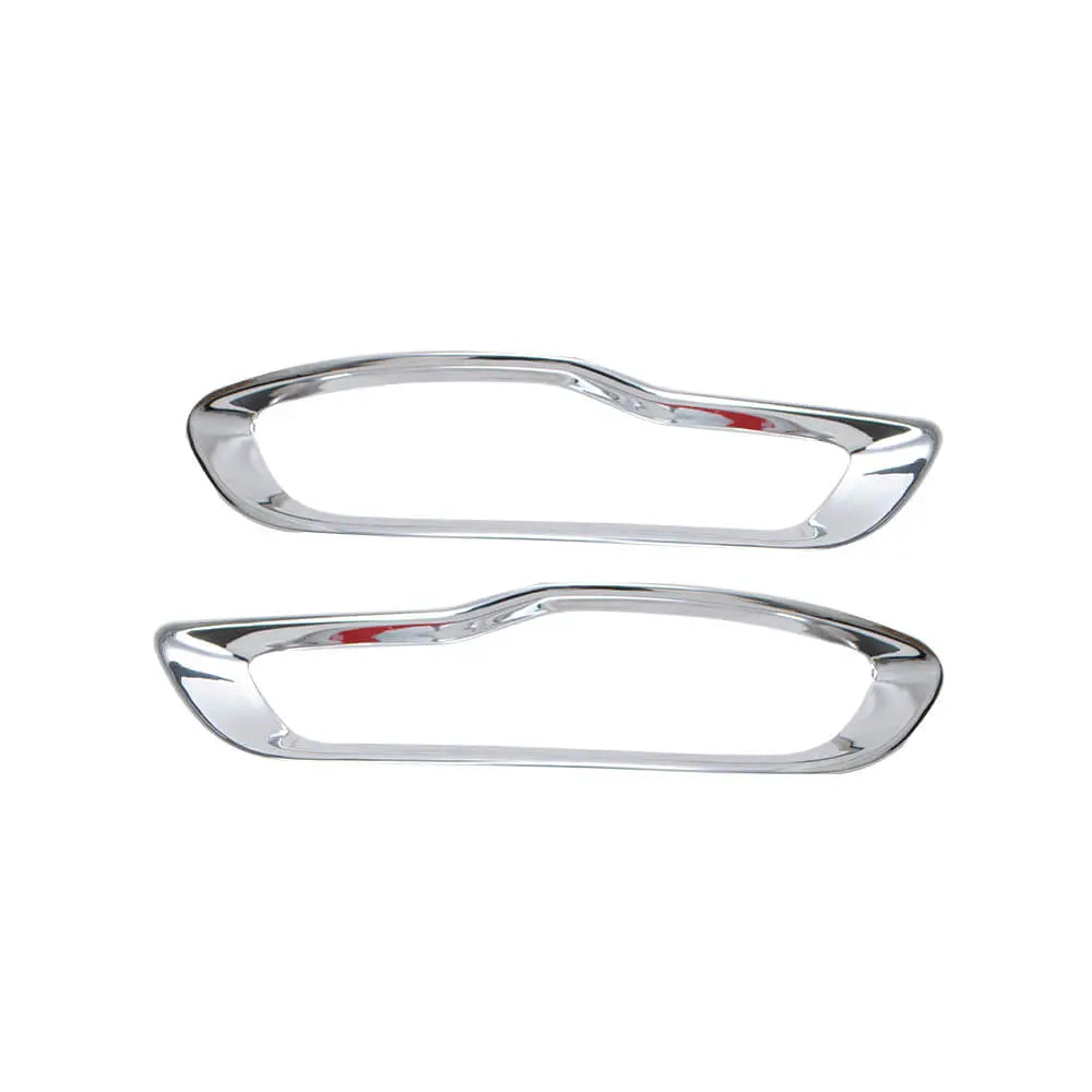 For 2014-2018 Jeep Cherokee Rear Bumper Fog lamp Light Bezels Trim Chrome