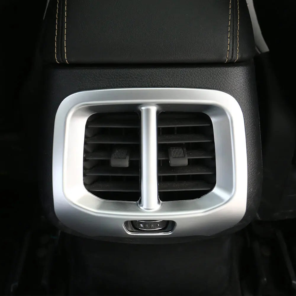 For 2014-2018 Jeep Cherokee Rear Seat Air Vent Outlet Cover Trim Frame Silver