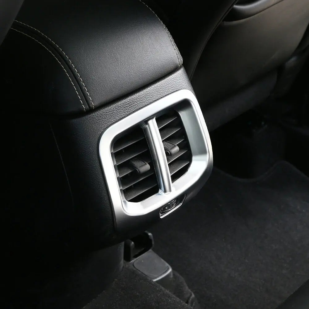 For 2014-2018 Jeep Cherokee Rear Seat Air Vent Outlet Cover Trim Frame Silver