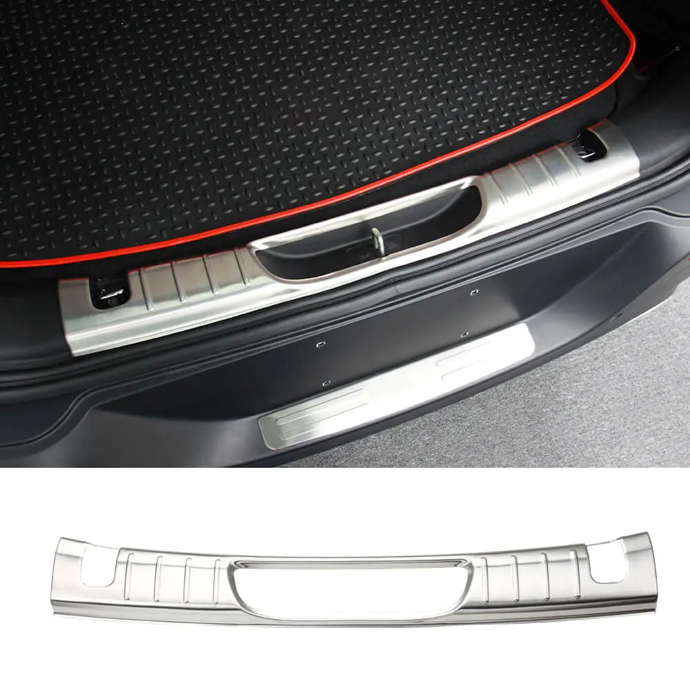 For 2014-2018 Jeep Cherokee Stainless Rear Bumper Protector Guard Scuff Plate Pedal