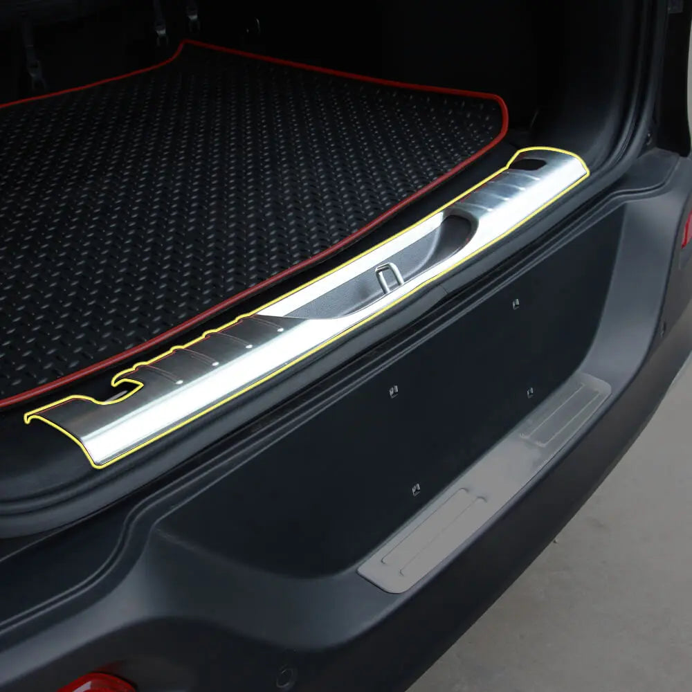 For 2014-2018 Jeep Cherokee Stainless Rear Bumper Protector Guard Scuff Plate Pedal