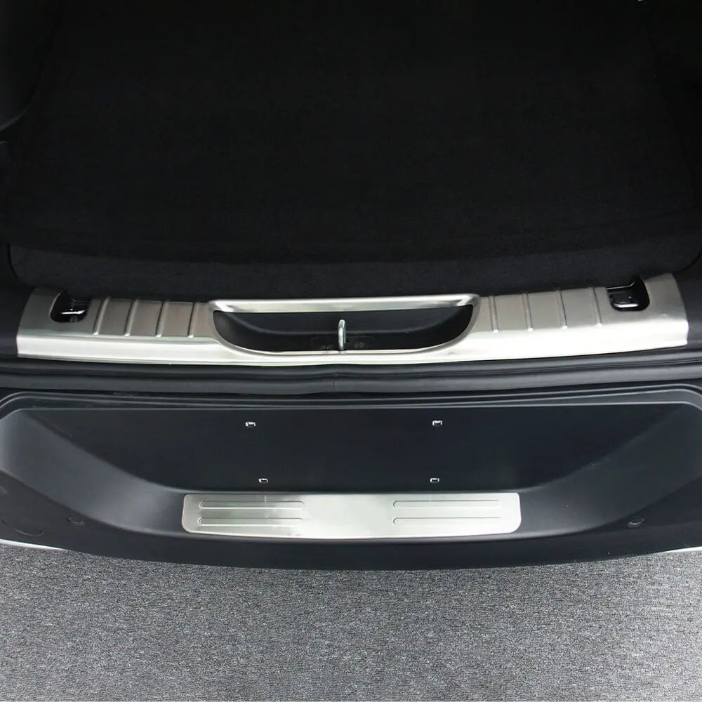 For 2014-2018 Jeep Cherokee Stainless Rear Bumper Protector Guard Scuff Plate Pedal