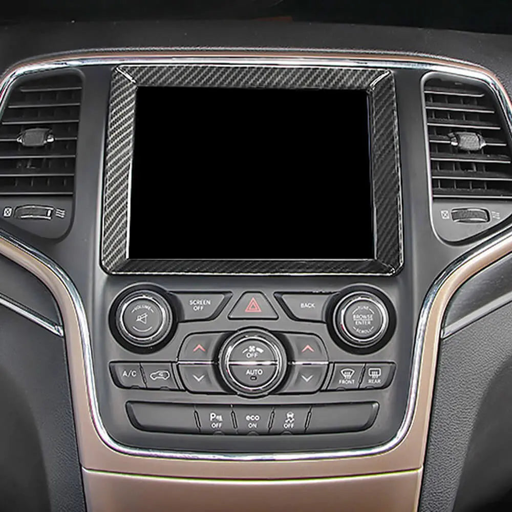 For 2014-2018 Jeep Grand Cherokee WK2 8.4inch Front Center Console GPS Decoration Frame Trim