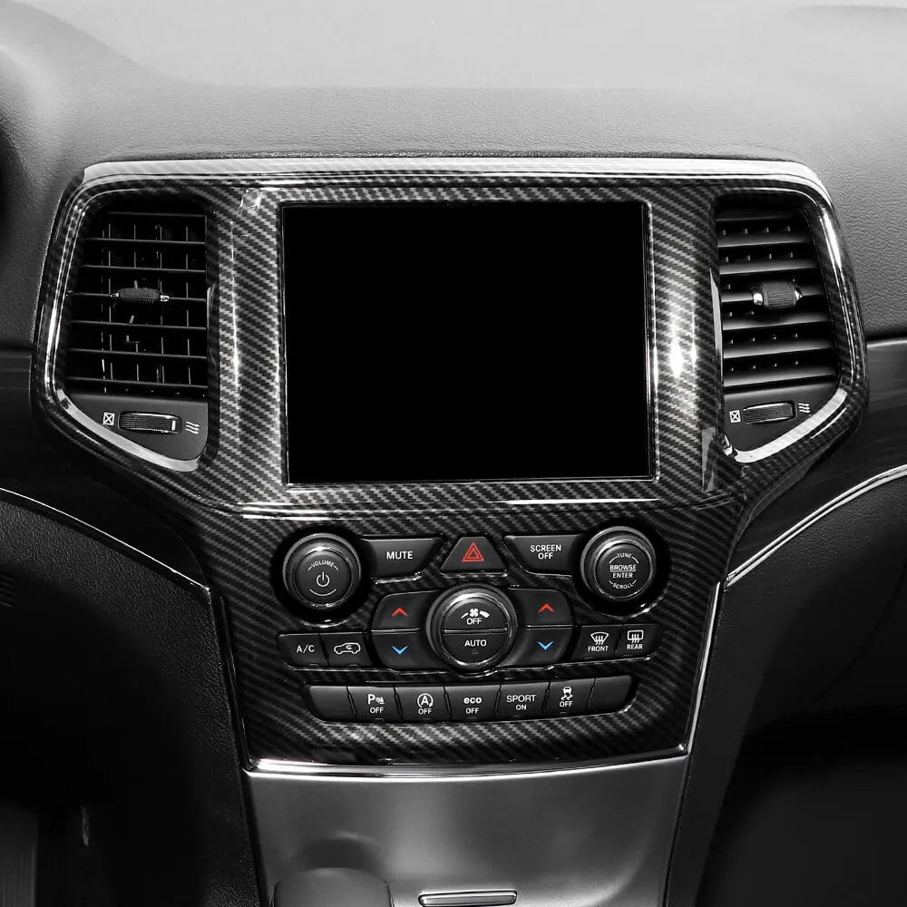 For 2014-2018 Jeep Grand Cherokee WK2 GPS Navigation Panel Trim Cover Bezel
