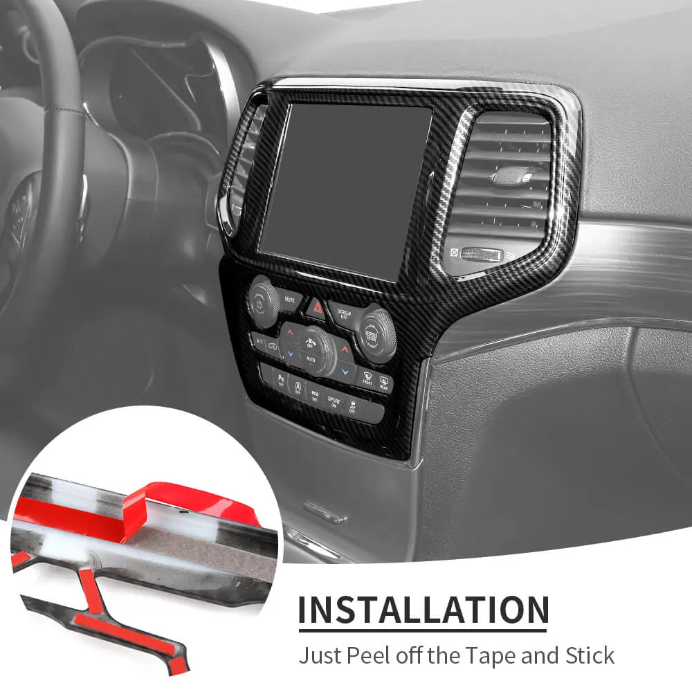 For 2014-2018 Jeep Grand Cherokee WK2 GPS Navigation Panel Trim Cover Bezel