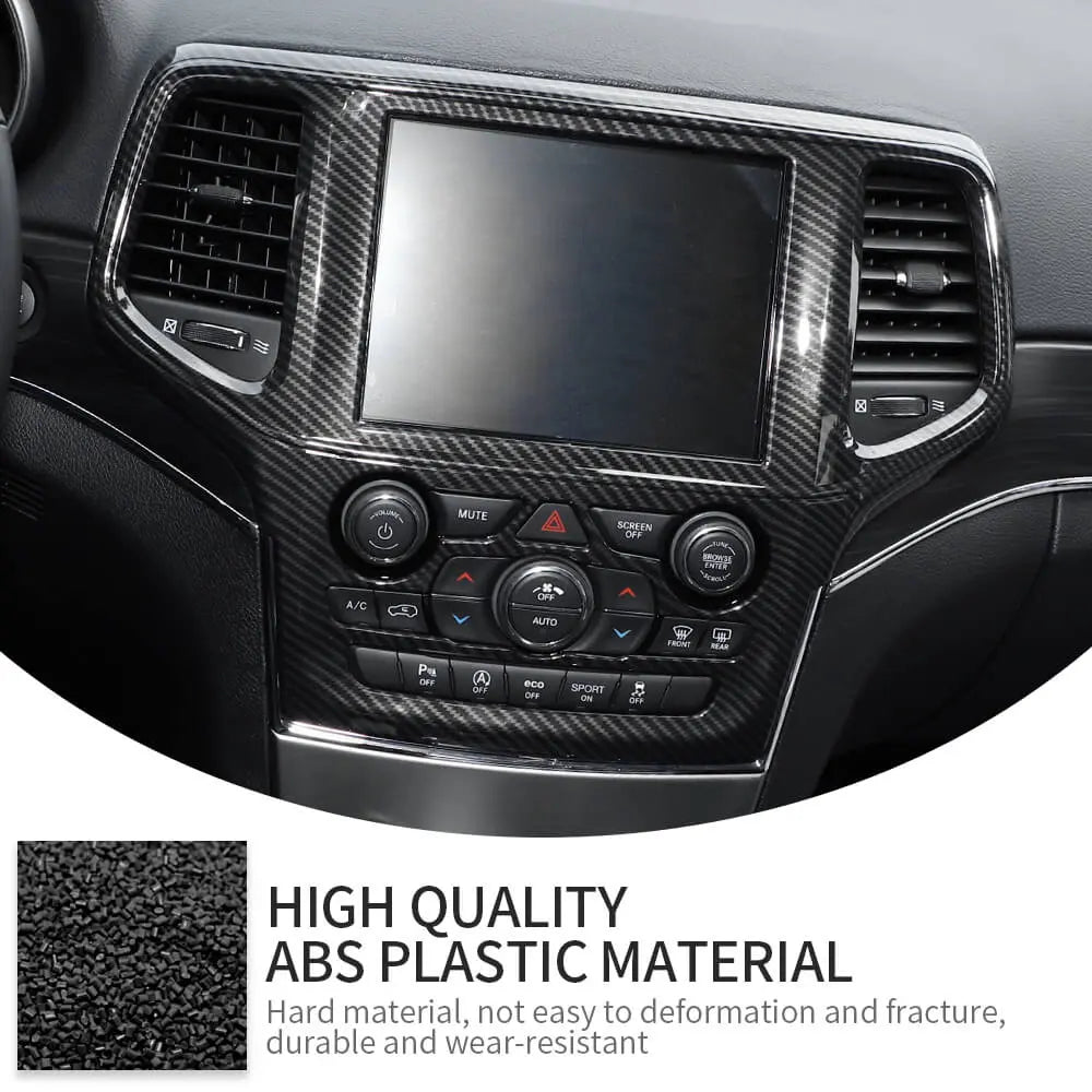 For 2014-2018 Jeep Grand Cherokee WK2 GPS Navigation Panel Trim Cover Bezel