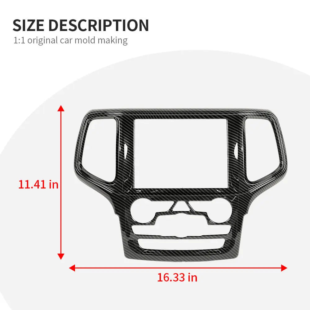 For 2014-2018 Jeep Grand Cherokee WK2 GPS Navigation Panel Trim Cover Bezel