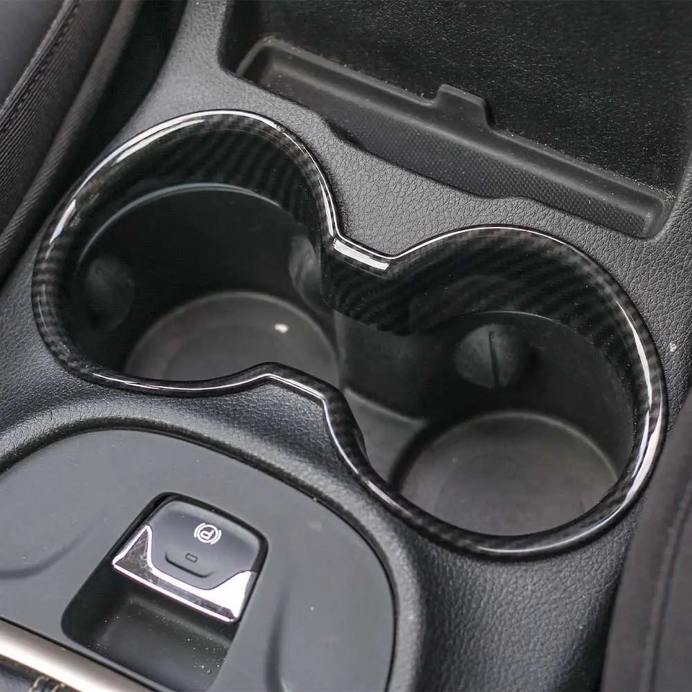 For 2014-2019 Jeep Cherokee Central Water Cup Holder Ring Decor Cover Trim