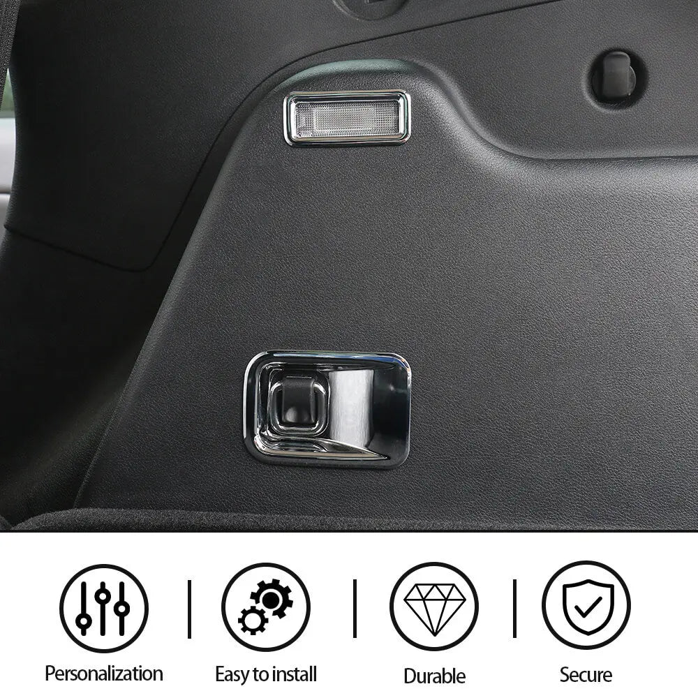For 2014-2019 Jeep Cherokee Rear Trunk Light Lamp Frame Trim
