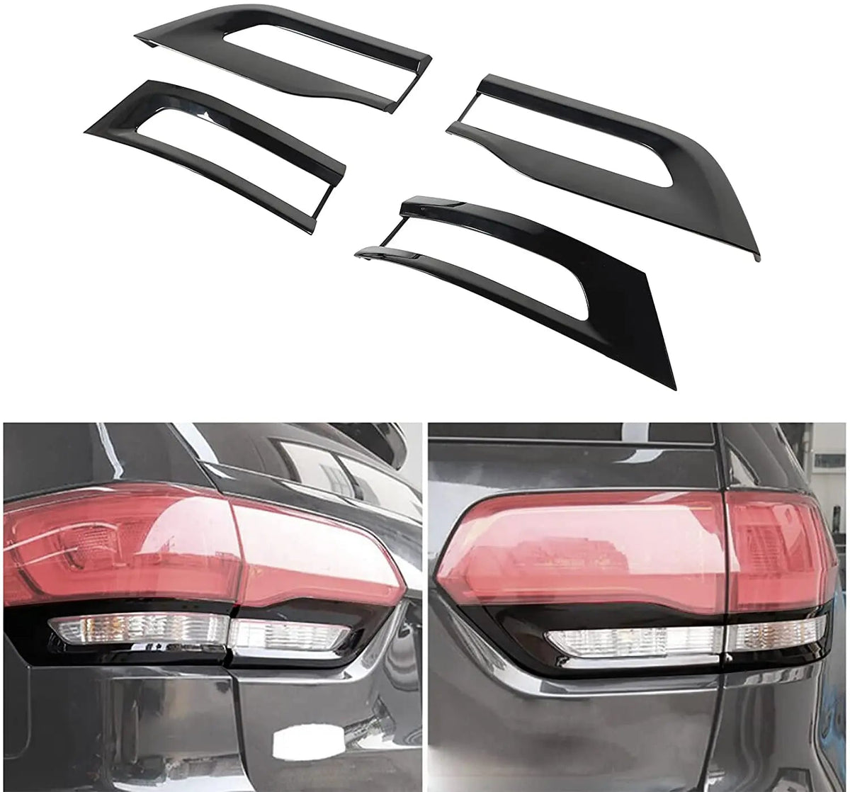 For 2014-2021 Jeep Grand Cherokee WK2 Replacement Tail Light Bezel Trim Kit
