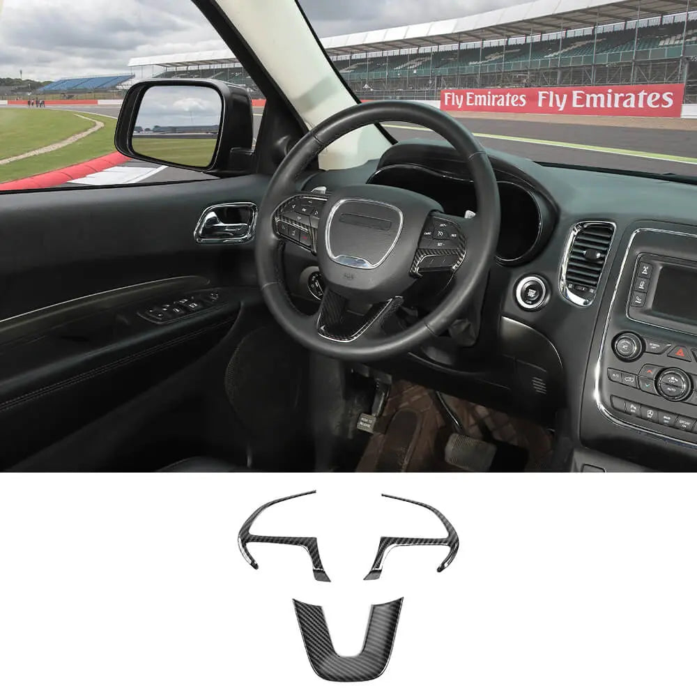 For 2014-2021 Jeep Grand Cherokee SRT8 Steering Wheel Trim Cover 3pcs