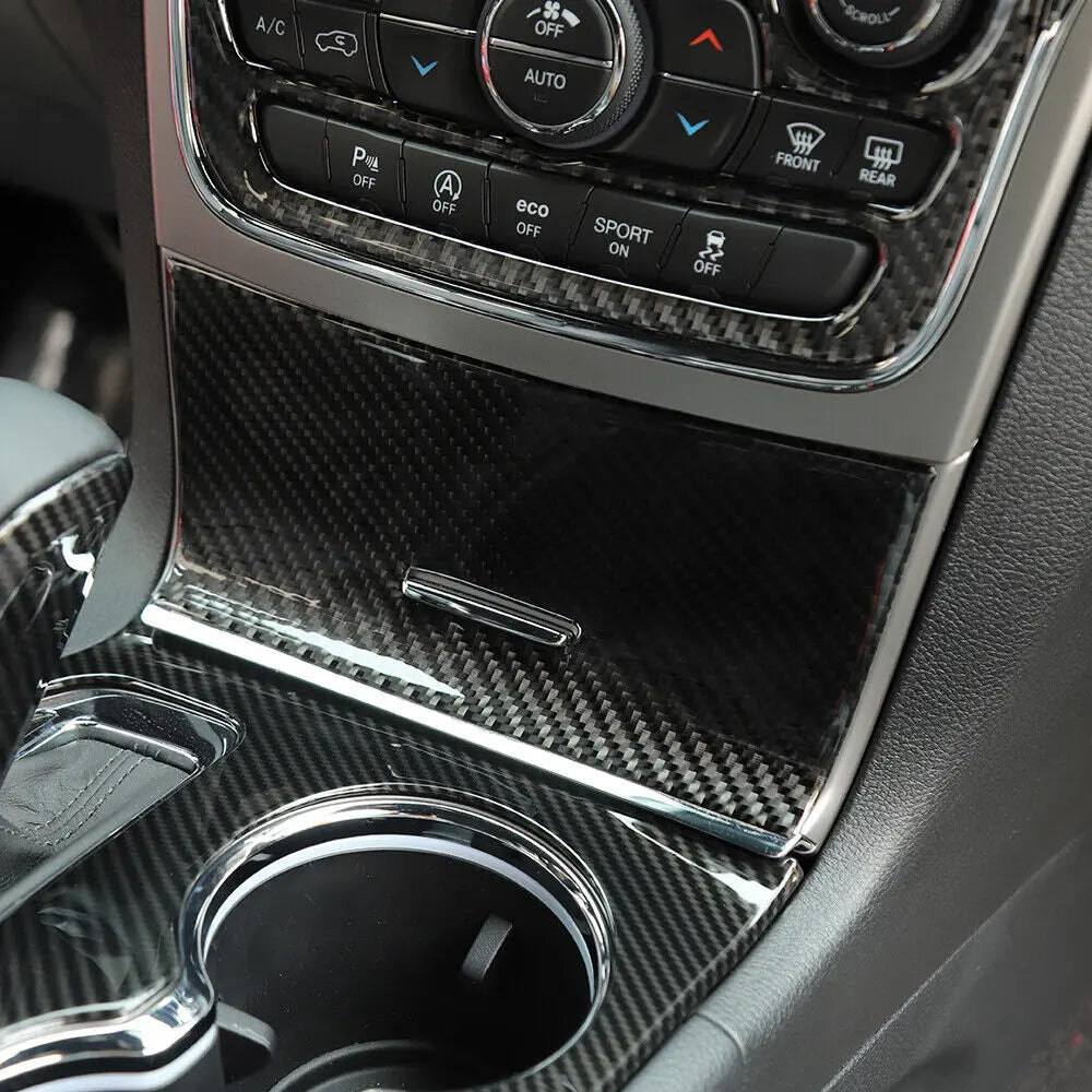 For 2014-2021 Jeep Grand Cherokee Console Center Storage Box Panel Decor Cover Trim