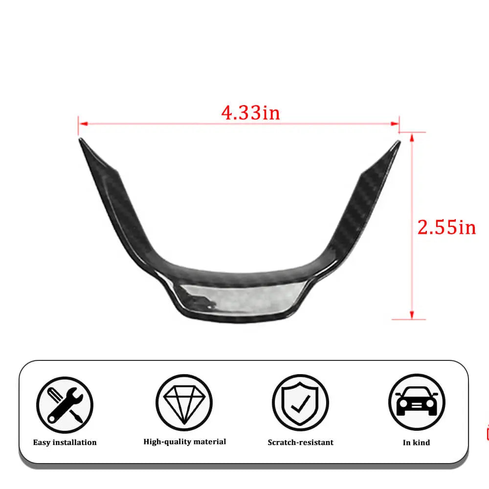 For 2014-2021 Jeep Grand Cherokee WK2/ 2014+ Cherokee Steering Wheel U-shaped Cover Trim