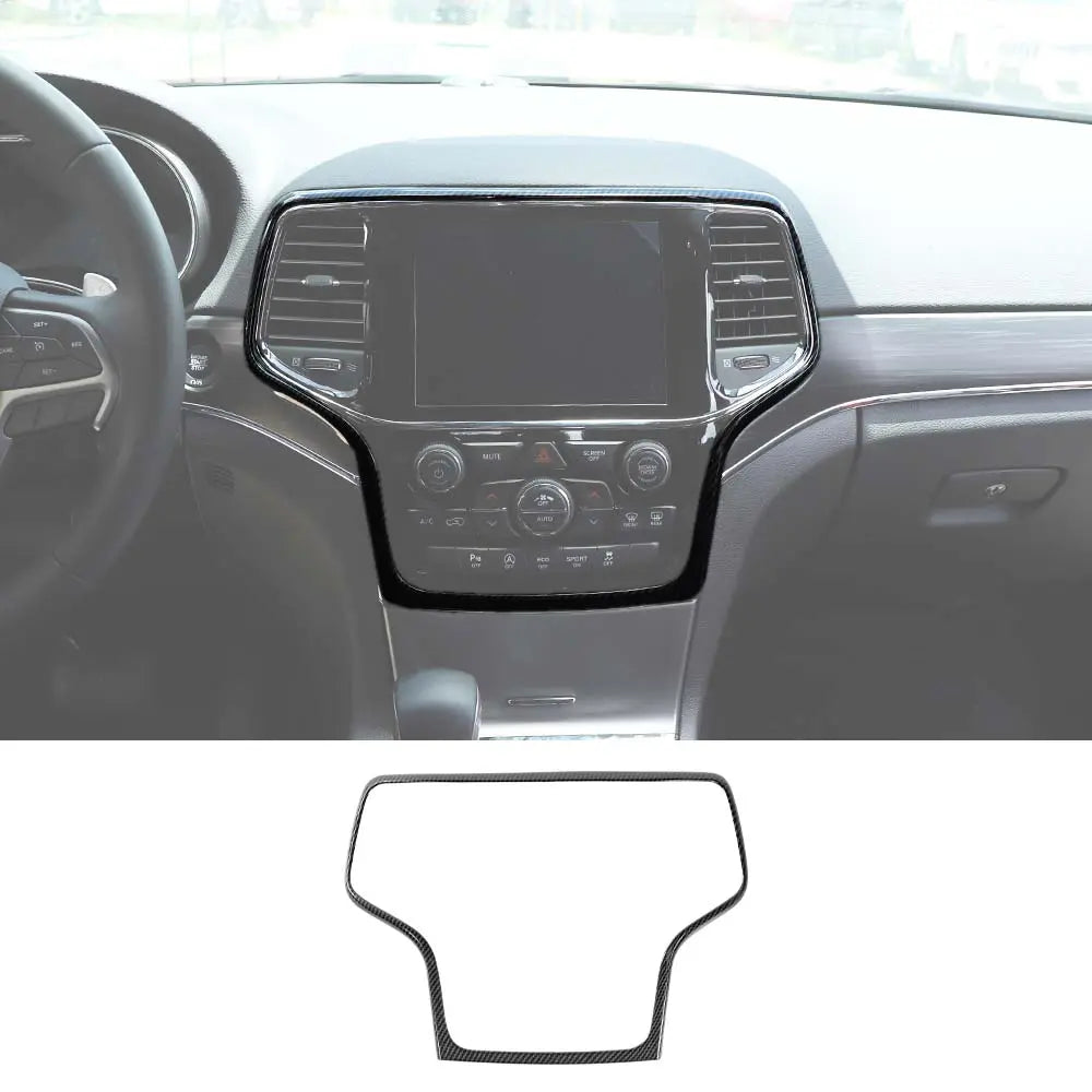 For 2014-2021 Jeep Grand Cherokee WK2 Central Control Navigation Frame Cover Trim